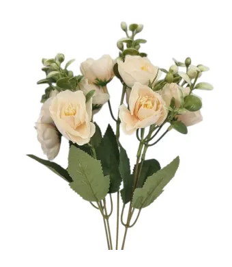 Buchet floare artificiala Trandafiri,engros 5 fire 33 cm lungime buchet