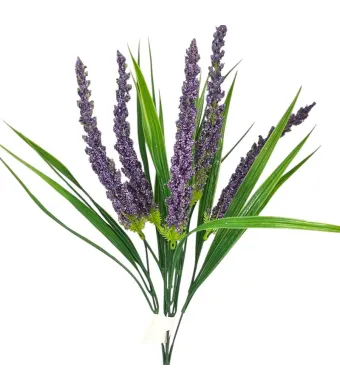 Buchet verdeata artificiala cu frunze ajustabile engros 5 fire 40 cm lungime