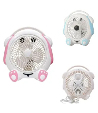 Ventilator Electric 30x26cm, Model Animat pentru Copii Diferite Culori Engros