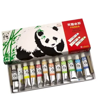 Set tempera panda 12 culori engros
