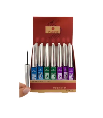 Eyeliner Lichid Volume 24/set, Culori Asortate Aplicator Subțire Engros
