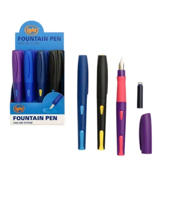 Stilou din Plastic 14cm cu Rezerva Inclusa 24/set, din Plastic Diferite Culori Engros