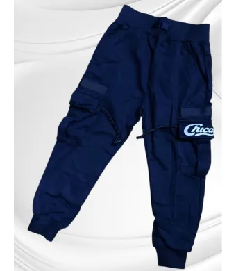 PANTALONI bumbac, moderni cu buzunare,  4-14 ani, 6/set engros