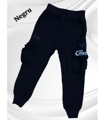 PANTALONI bumbac, moderni cu buzunare,  4-14 ani, 6/set engros