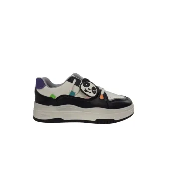 Adidasi Dama si Adolescenti, Piele Ecologica, Inchidere Siret, Accesoriu Detasabil, Marimi 36-41, Engross, 8buc/bax, Negru
