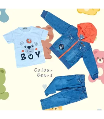 COSTUM de blug, 3 piese, foarte frumoase, 1-5 ani, 5/set engros