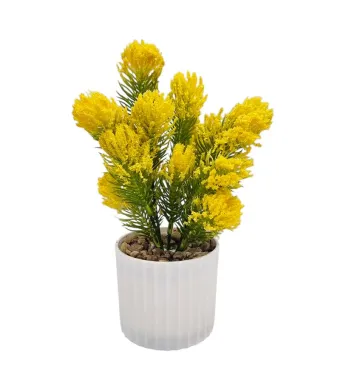 Decoratiune florala in ghiveci de plastic 25 cm inaltime
