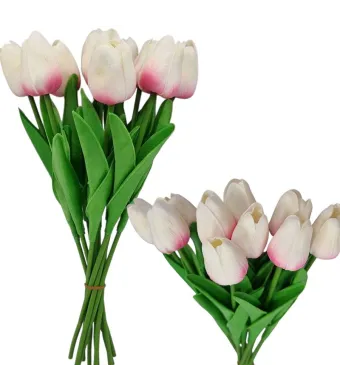 Lalele de silicon set 10/bucati 34 cm lungime  4 x 5 cm marime capat