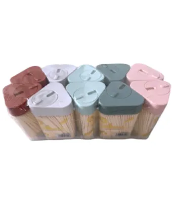 Scobitori din lemn 1 set / 10 recipiente Engros