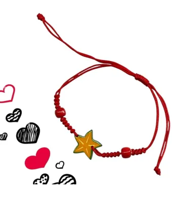Set 20 brățări roșii cu decorațiune plastic amuzantă – potrivite pentru adolescenți, en-gros