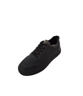 Tenesi Dama, Piele Ecologica, Inchidere Siret, Aplicatii Stralucitoare, Model simplu, Engross, Marimi 36-41,8buc/bax, Negru