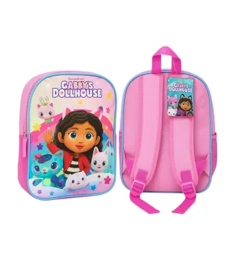 Ghiozdan pentru Copii 30x24cm Model cu Gabby Dollhouse, un Compartimet, Inchidere din Fermoar Engros