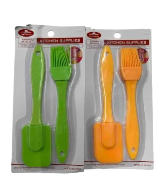 Set pensulă + paletă silicon 6buc
