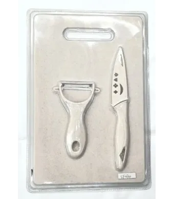 Set Tocător Plastic + Cuțit + Curățător Engros