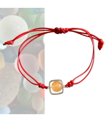Brățară roșie cu accent elegant – set 12 bucăți, en-gros