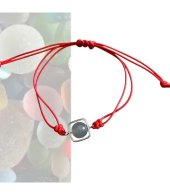 Brățară roșie cu accent elegant – set 12 bucăți, en-gros
