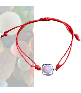 Brățară roșie cu accent elegant – set 12 bucăți, en-gros
