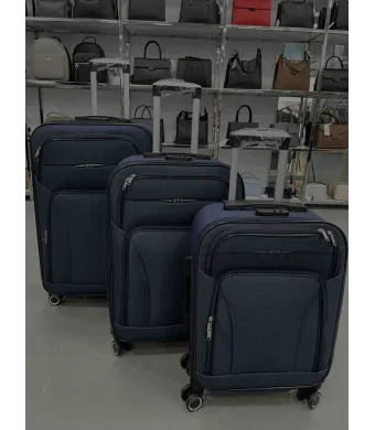 Set 3 trolere Engros, valize calatorie, material textil, marimi diferite