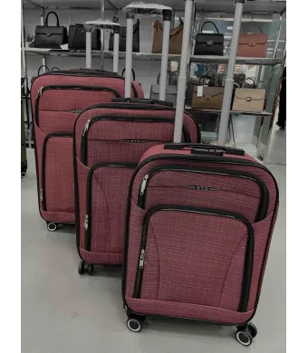 Set 3 trolere Engros, valize calatorie, material textil, marimi diferite
