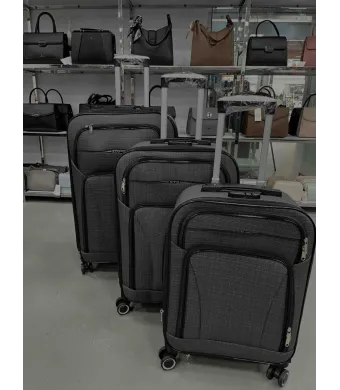Set 3 trolere Engros, valize calatorie, material textil, marimi diferite
