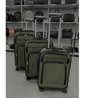 Set 3 trolere Engros, valize calatorie, material textil, marimi diferite