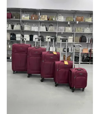Set 5 trolere Engros, valize calatorie, material textil, marimi diferite