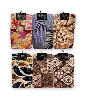 Set 2 covoare antiderapante de baie Engros, diverse modele