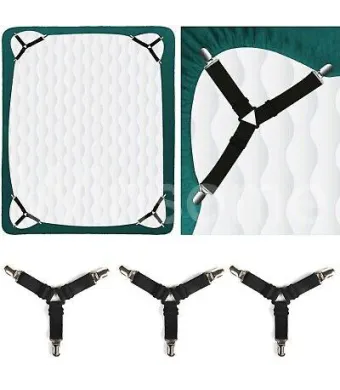 Set 4 clipuri de fixare pentru cearceaf