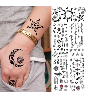 Tatuaj Temporar Diverse modele  18,5 x 11,5 cm  , Engros