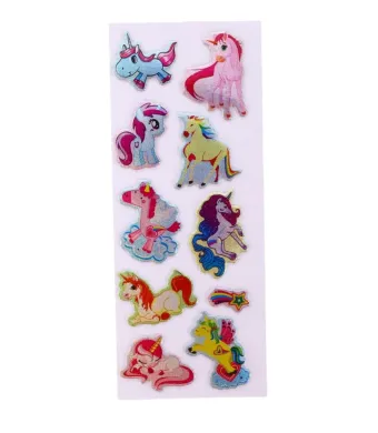 Stickere  copii Unicorni  3D , 55 x 25 cm  , Diverse modele  Engros