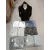 HANORAC GLUGA SI FERMOAR UNISEX BUMBAC CU LICRA ANGRO (Albastru)