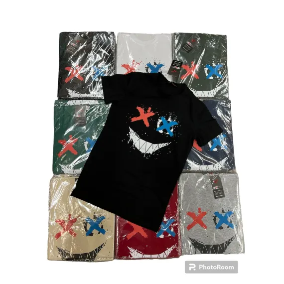 TRICOU BARBAT SMILE ANGRO (Galben mustar)