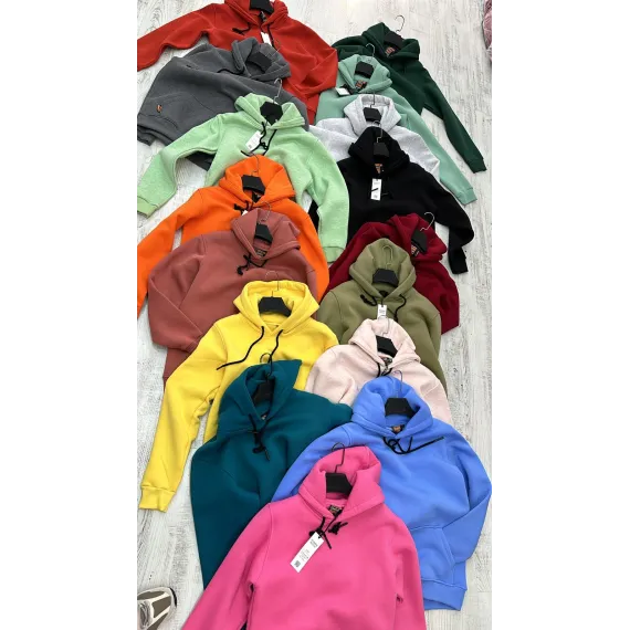 HANORAC UNISEX  GROS BUMBAC ANGRO (Albastru deschis)