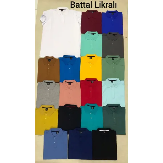 Tricou polo  batal  bărbat angro (Alb, 3XL,4XL,5XL,6XL,7XL, 5 buc)