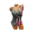 Costum de baie intreg, Sutien cu burete, Slip normal, Engross, Marimi 46-54, 5buc/serie, Negru-roz